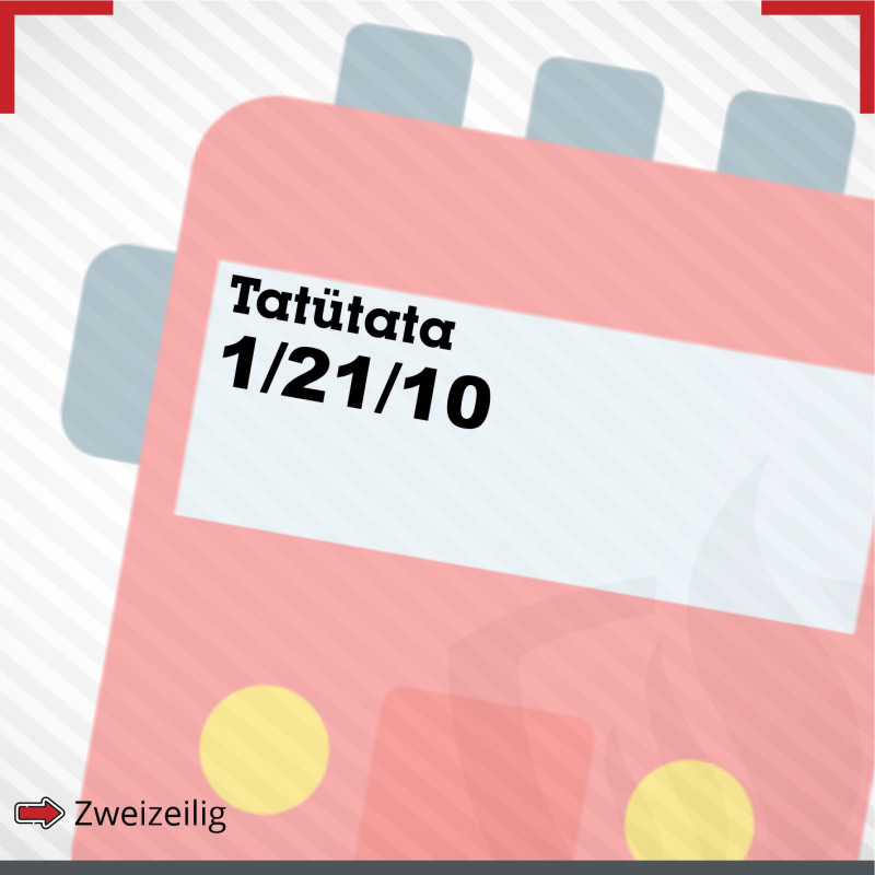 Funkrufname zweizeilig