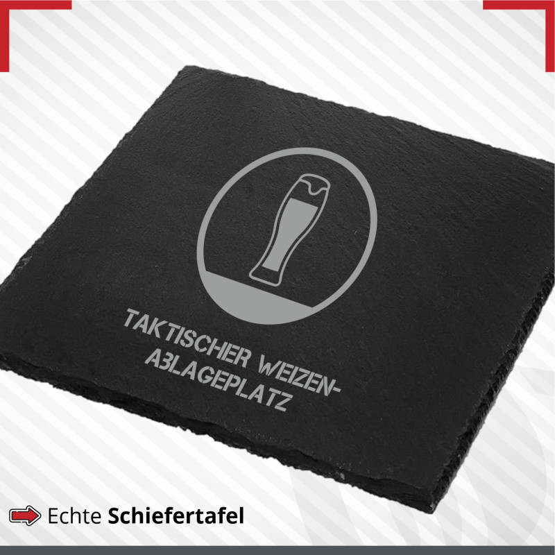 Untersetzer Schiefer Weizenablage taktisch