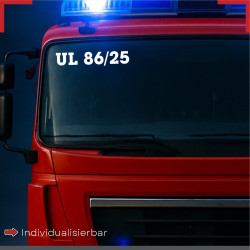 Funkrufname einzeilig eckig