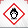 Aufkleber Gefahrenzeichen GHS 03 Oxidierend